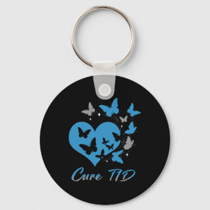 Cure T1D Type One Diabetes Awareness Day Warrior B Key Ring