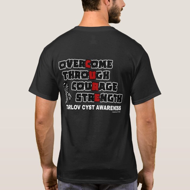 CURE...Tarlov Cyst T-Shirt (Back)