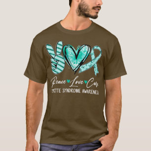 Cure Teal Ribbon Tourette Syndrome Awareness T-Shirt