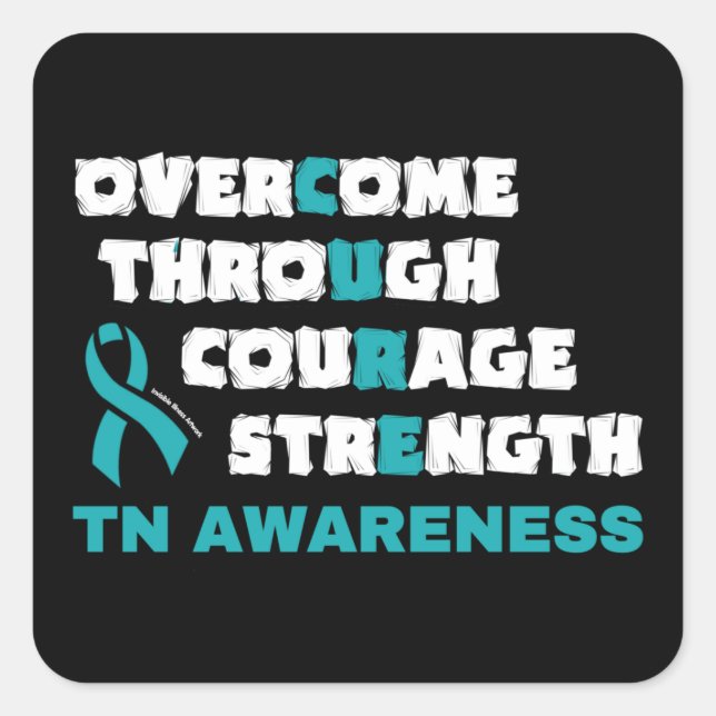 CURE...TN SQUARE STICKER (Front)