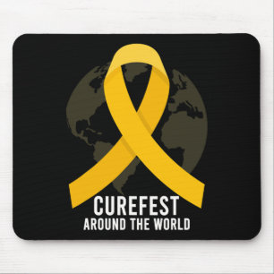 Curefest Around The World Childhood Cancer Awarene Mouse Mat