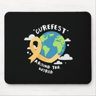 CureFest Around the World Childhood Cancer Support Mouse Mat