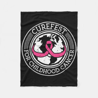 Curefest For Childhood Cancer World Ribbon 2  Fleece Blanket