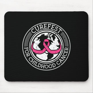 Curefest For Childhood Cancer World Ribbon 2  Mouse Mat