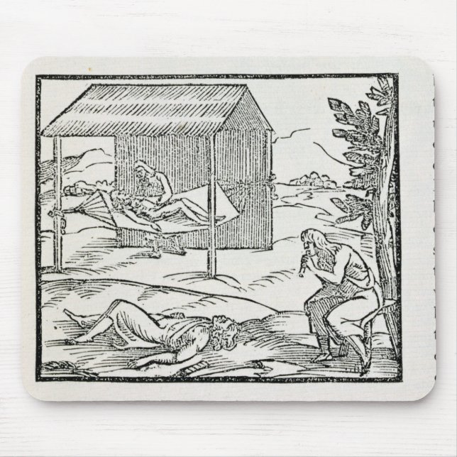 Curing the Sick, Natives of Hispaniola Mouse Mat (Front)