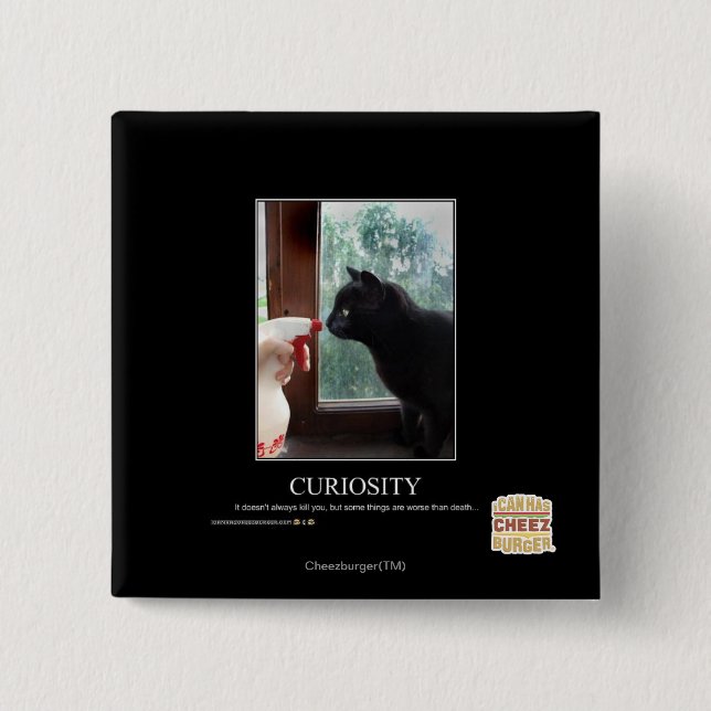 Curiosity 15 Cm Square Badge (Front)