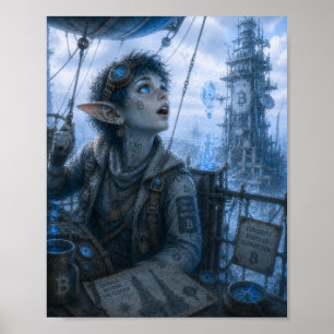 Curiosity / Airship / Communications Tower Poster