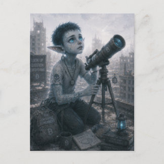 Curiosity / Astronomer / Rooftop Postcard