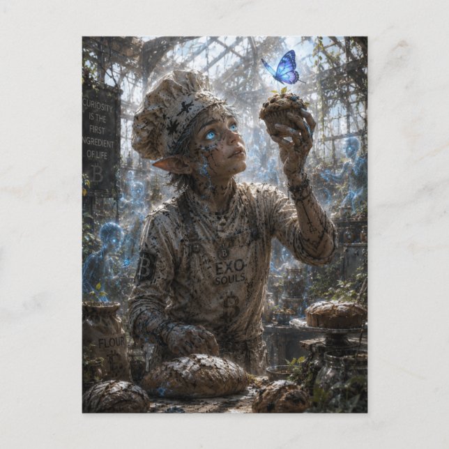 Curiosity / Baker / Destructive Greenhouse Postcard (Front)