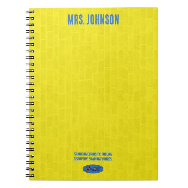 Curiosity Discovery Future Science Teacher Notebook (Front)