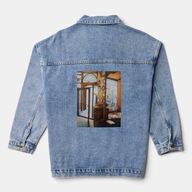 Curiosity is the Tool of the Wise Denim Jacket (Back)
