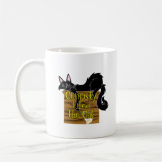 curiosity killed the cat but satisfaction brought  coffee mug