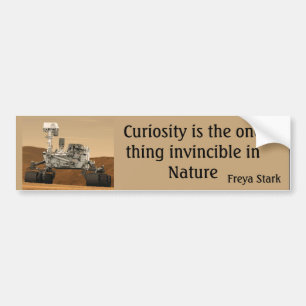 Curiosity Mars Rover Invincible NASA Bumper Sticke Bumper Sticker