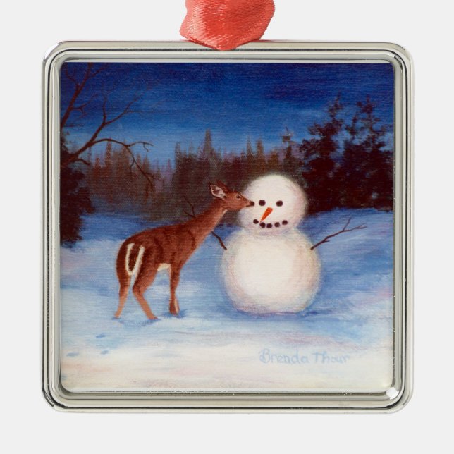 Curiosity Premium Square Ornament (Front)