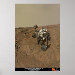 Curiosity Rover at John Klein Site Poster