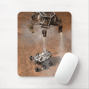 Curiosity Rover Landing On The Martian Surface. Mouse Mat