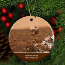 Curiosity Rover Mars Mount Sharp Selfie Christmas
