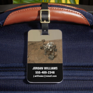 Curiosity Rover On The Surface Of Mars. Luggage Tag