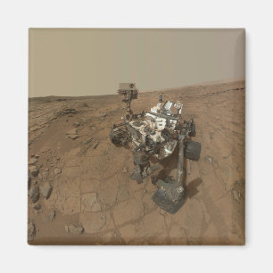 Curiosity Rover On The Surface Of Mars. Magnet
