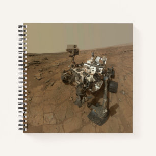 Curiosity Rover On The Surface Of Mars. Notebook
