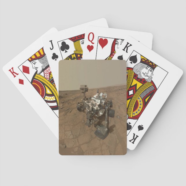 Curiosity Rover On The Surface Of Mars. Playing Cards (Back)