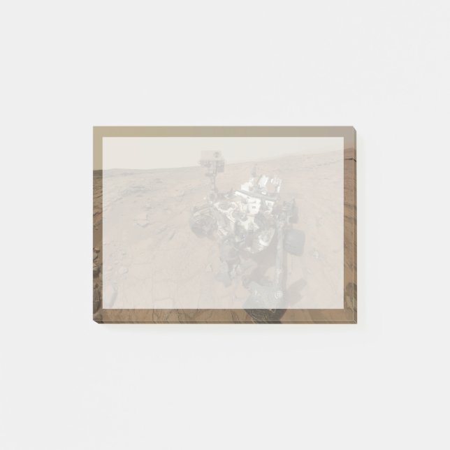 Curiosity Rover On The Surface Of Mars. Post-it Notes (Front)
