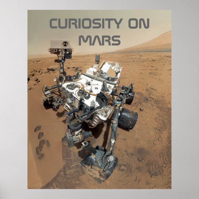 Curiosity Self-Portrait on Mars Poster (Front)