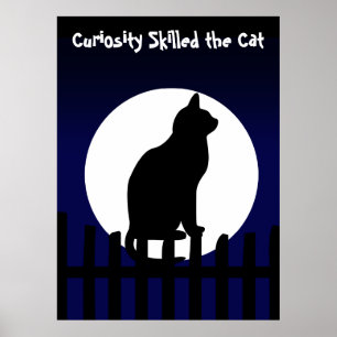 Curiosity Skilled the Cat Poster