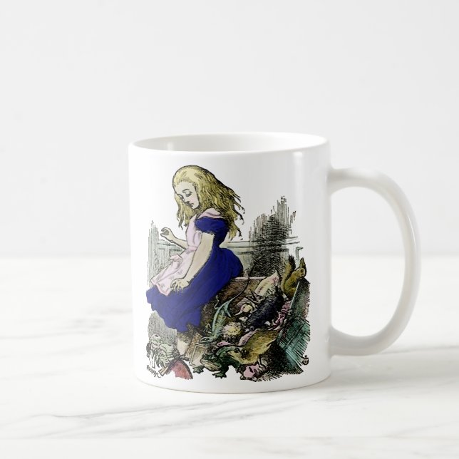 Curious Alice in Wonderland ~ Coffee Cup / Mug (Right)