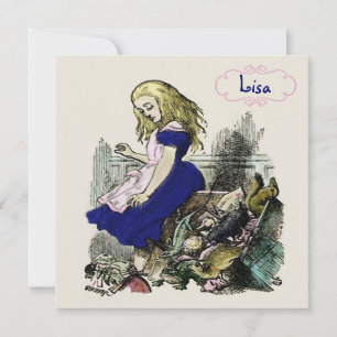 Curious Alice ~ Invitiations Wonderland Invitation