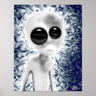 Curious Alien Print