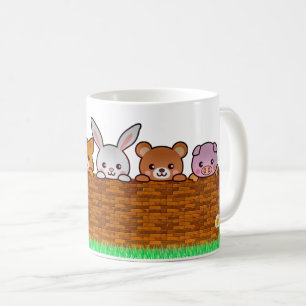 Curious Animals Playing in the Garden Coffee Mug