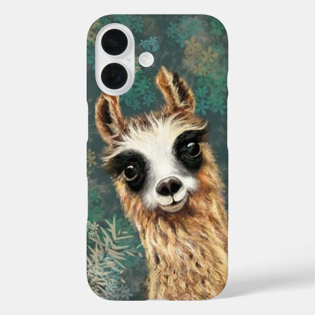 Curious Baby Llama - Cute - Fun Case-Mate iPhone Case (Back)
