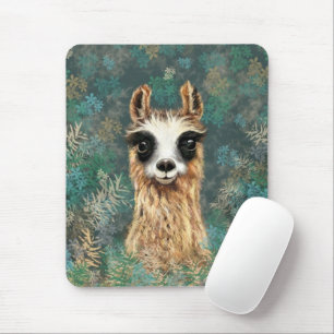 Curious Baby Llama - Cute Mouse Mat