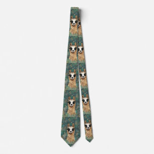 Curious Baby Llama - Cute - Tie