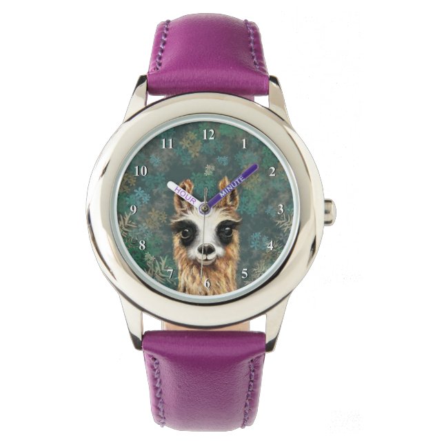 Curious Baby Llama - Cute - Watch (Front)