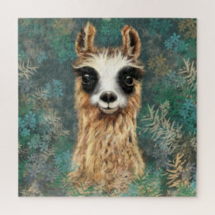 Curious Baby Llama Jigsaw Puzzle Fun