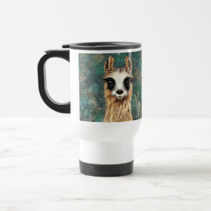Curious Baby Llama - Smile Travel Mug