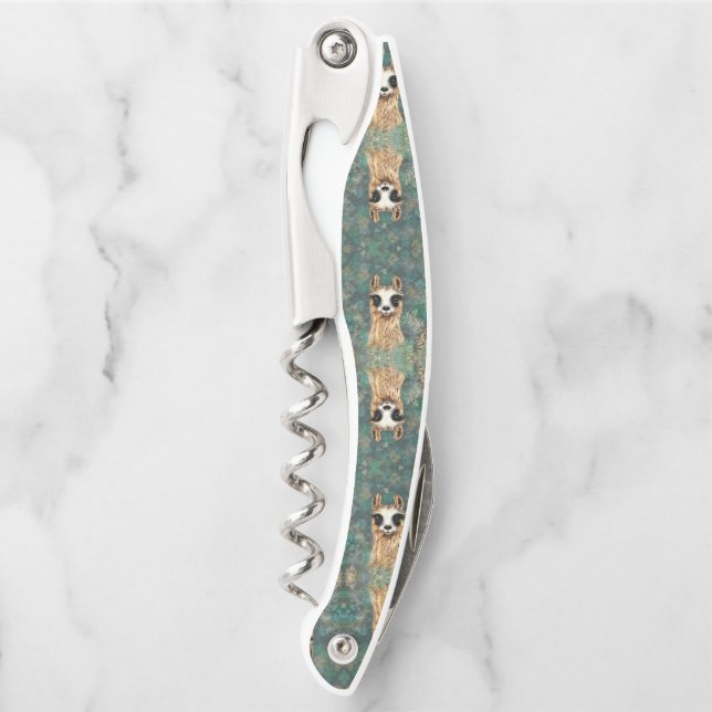 Curious Baby Llama Waiter's Corkscrew - Fun (Front)