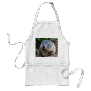 Curious Baby Marmot Apron