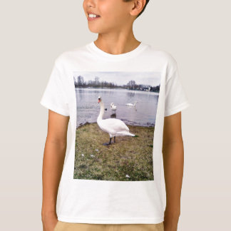 Curious Bird White Swan T-Shirt