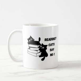  Curious Black Cat Peeki Classic Mug, 11 oz Coffee Mug