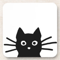 Curious Black Cat with Long Whiskers | Cool Kitty