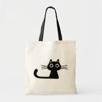 Curious Black Kitty Cat Kitten Fun Animal Art
