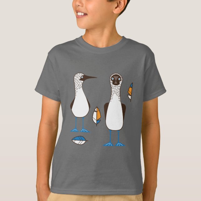 Curious Blue-footed T-Shirt (Front)