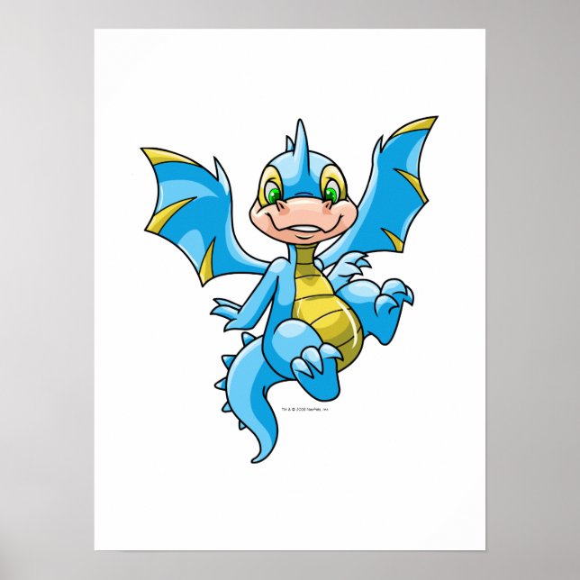 Curious blue Scorchio Poster (Front)