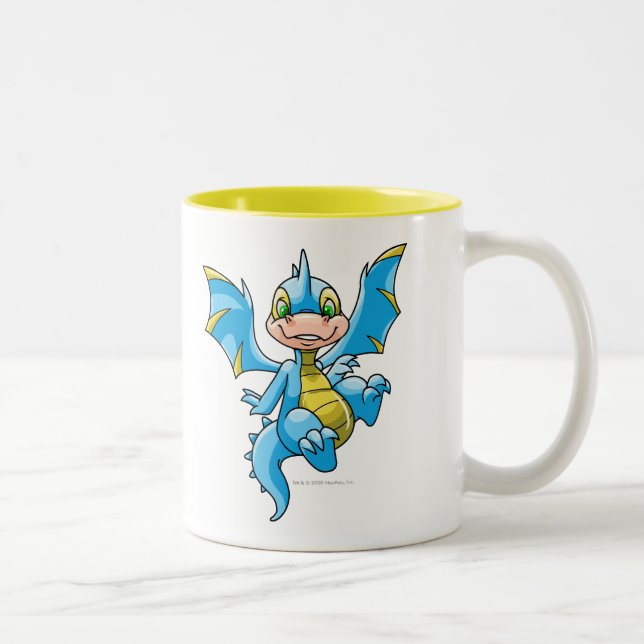 Curious blue Scorchio Two-Tone Coffee Mug (Right)