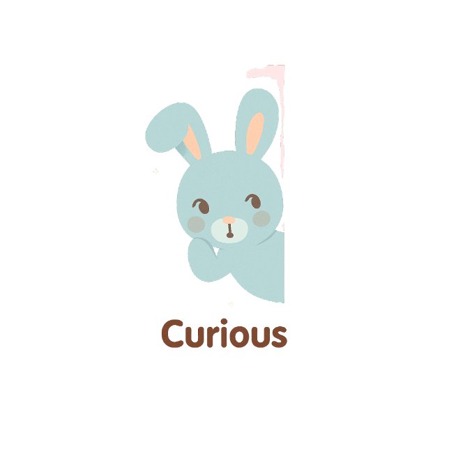 Curious Bunny – Pastel Character T-Shirt (Creator Uploaded)