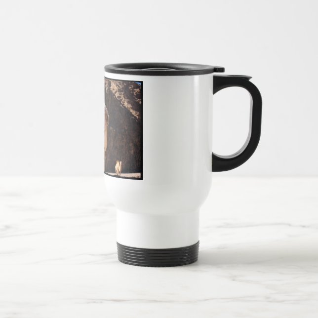 Curious Camel Traveller Mug (Right)