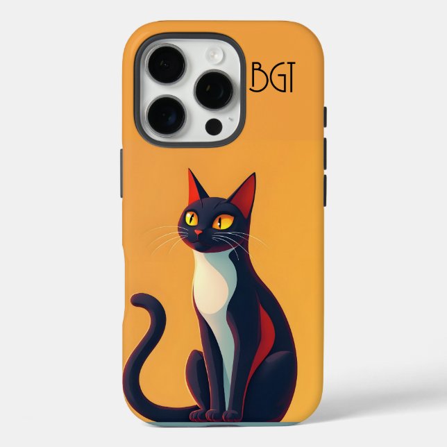Curious Cat Case-Mate iPhone Case (Back)